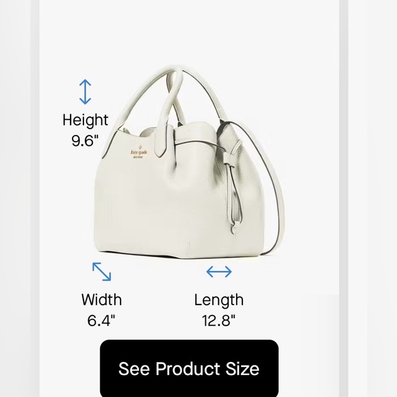 Kate Spade Dumpling Large Satchel Bag originally $459 - Picture 12 of 12